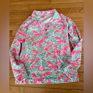 Lilly Pulitzer xs captain popover Lobstah roll pop up sweatshirt sweater lobster